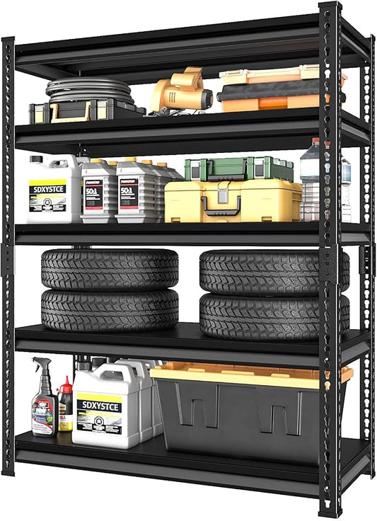 Garage Shelving Heavy Duty 2500LBS Loads, 5-Tier Metal Shelving Units and by SDXYSTCE
