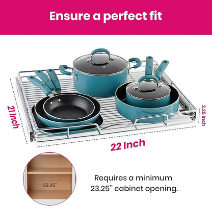 HOLDN’ STORAGE Pull Out Cabinet Organizer, Heavy Duty Caddy w/Lifetime Limited - Image 3