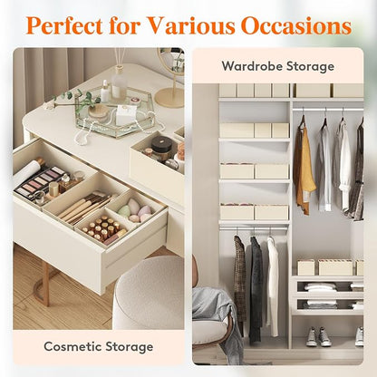 Lifewit 16 Pack Drawer Organizer, Dresser Underwear Drawer Organizer Bins - Image 8