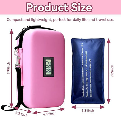 Insulin Cooler Travel Case, TSA Approved Medication Diabetic Cooler Organizer - Image 2