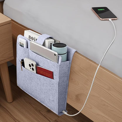 Seefoo Bed Caddy Organizer, Bunk Bed Shelf Caddy - Image 2