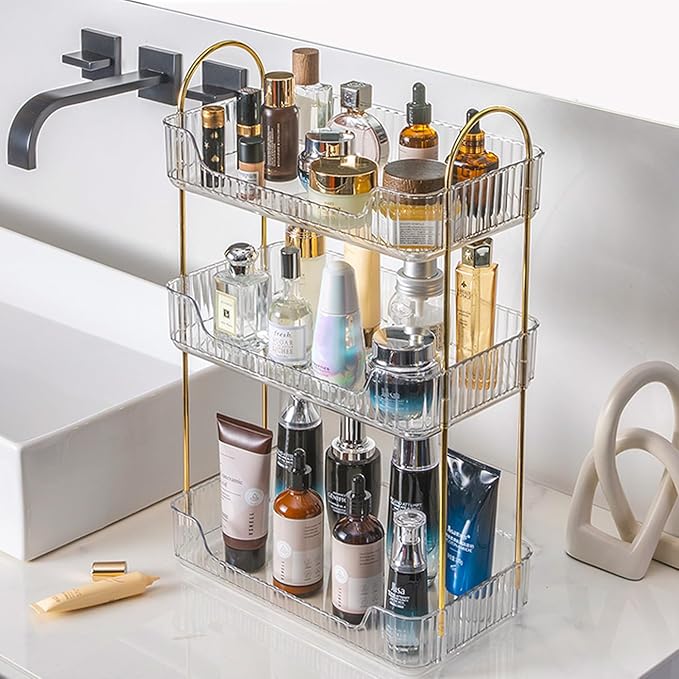 Aveniee Bathroom Counter Organizer, 3 Tier Perfume Skin Care Countertop Storage - Image 7