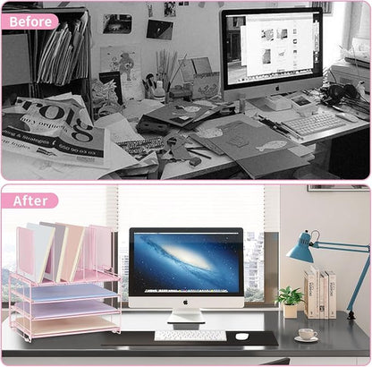 Desk Organizers and Accessories, 3-Tier Paper Organizer - Image 2