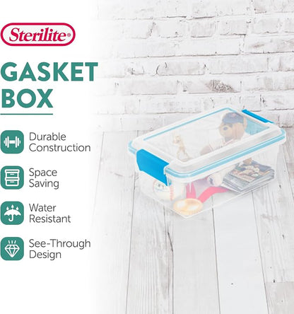 Sterilite 18-Pack Gasket Box, Weather-Resistant Storage Bins - Image 3