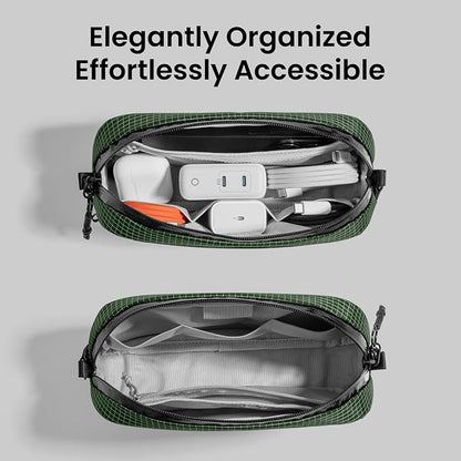 tomtoc Electronics Organizer Travel Case Performance, Water Resistant Bag Cable - Image 5