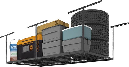FLEXIMOUNTS Pro 4x8 Overhead Garage Storage Rack, Adjustable Storage by FLEXIMOUNTS