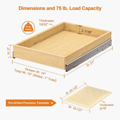 ALINE FURNITURE Pull Out Drawers - Image 3