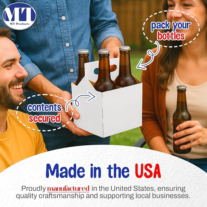MT Products White 4 Bottle Holder 12 oz. - Image 6