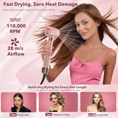 Dual Voltage StyleVibe 8-in-1 Air Styler, Hair Dryer & Blow Dryer Brush - Image 3