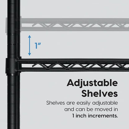 IRIS USA, Inc. 4-Tier Adjustable Heavy Duty Steel Storage Rack - Image 7