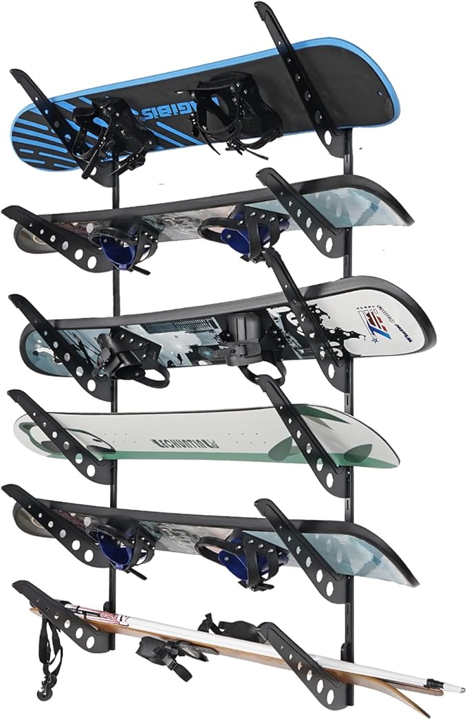 Snowboard Wall Racks, Adjustable Storage Rack by JUSTOOP