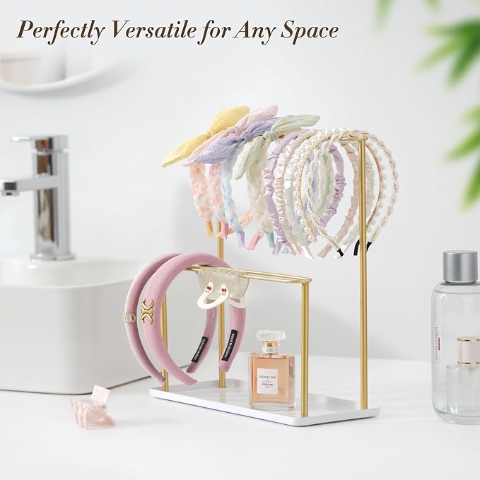 Headband Holder Organizer Metal 2-Tier - Image 6