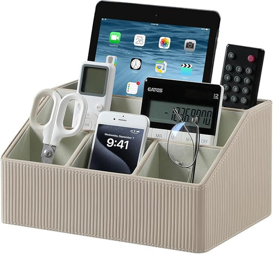 Remote Control Holder with 5 Compartments by Cretkhp