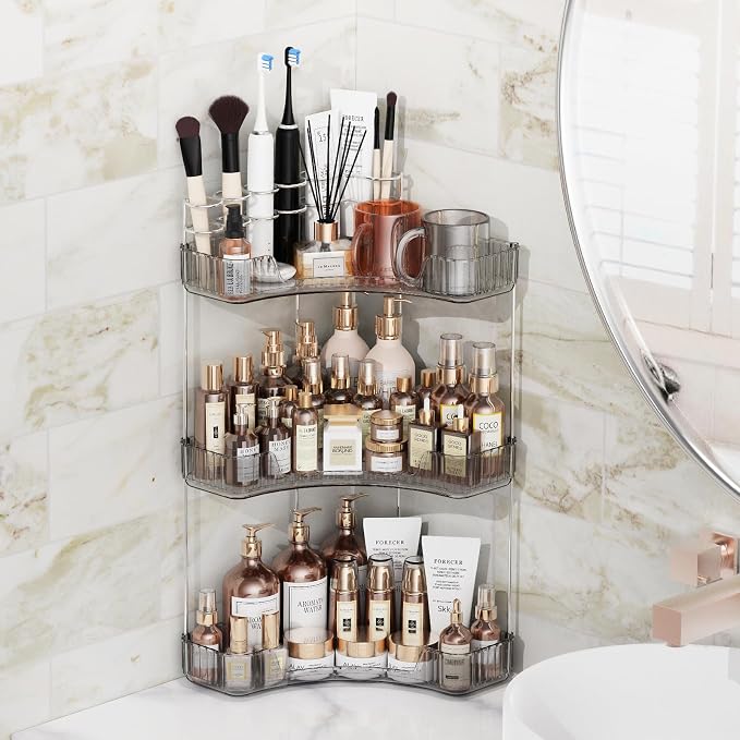 3-Tier Corner Bathroom Counter Organizer - Image 5