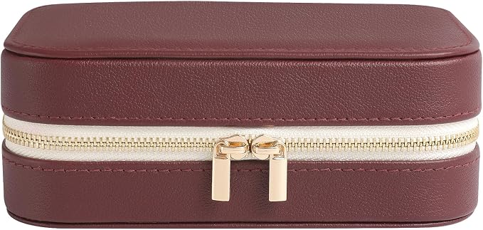 Genuine Leather Travel Jewelry Organizer Case - Image 2