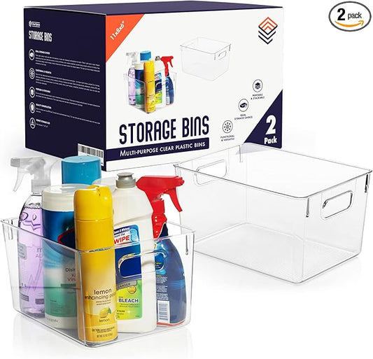 ClearSpace Clear Plastic Storage Bins – Pantry Organizers & Storage Containers by ClearSpace