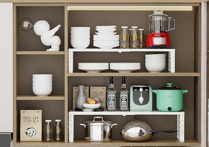 Expandable Cabinet Shelf Organizer Storage Spice Rack Shelves - Image 5