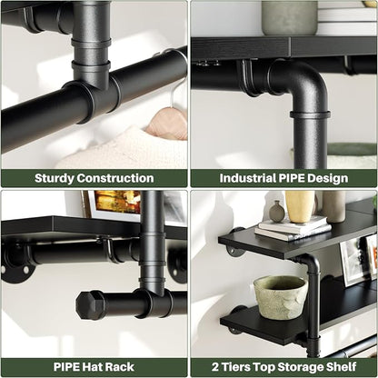 Aheaplus Industrial Pipe Clothes Rack - Image 3