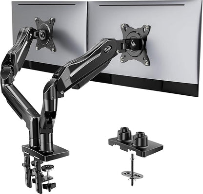 HUANUO Dual Monitor Stand, Fully Adjustable Monitor Desk Mount by HUANUO