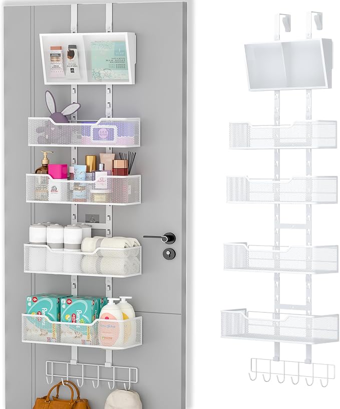 Adjustable Over The Door Organizer, Hanging Door Storage by Hongtamoya