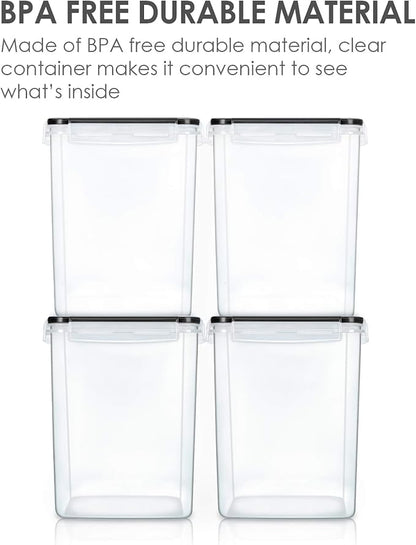 Vtopmart 4 PCS Large Food Storage Containers 5.2L / 175oz, 4 Pieces BPA Free - Image 3