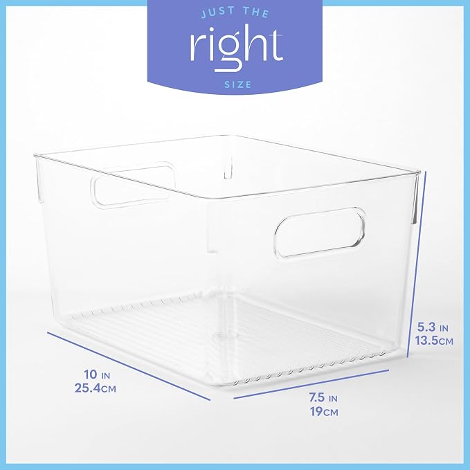 primebox Plastic Food Storage 2 Pack Clear Container Bin - Image 3