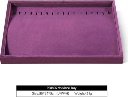 Velvet Jewelry Display Tray For Bracelet Pendant Necklace, Drawer Insert - Image 2