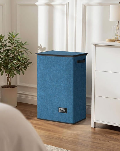 SOLEDI Laundry Hamper with Lid 90L Large & Tall Collapsible Laundry Basket - Image 7