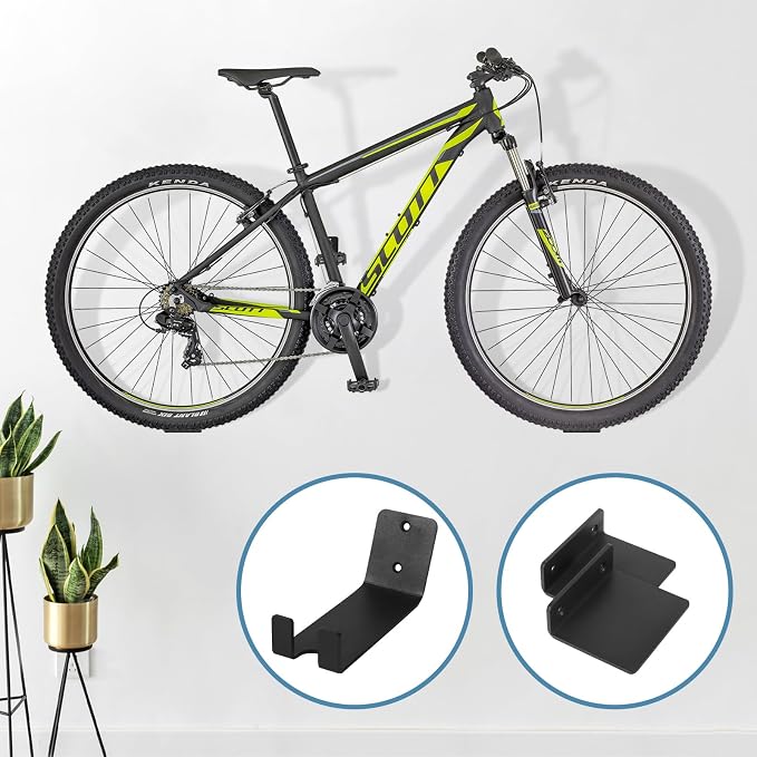 3 Pack Bike Wall Mount Bike Pedal Hanger Wall Mount Bike Hangers Heavy Duty - Image 4
