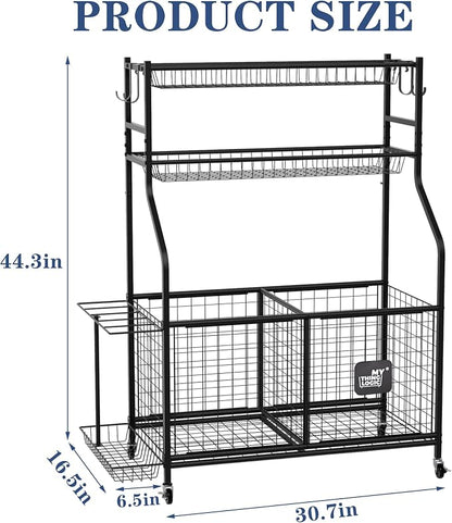 Mythinglogic Sports Equipment Garage Organizer, Garage Ball Storage - Image 5