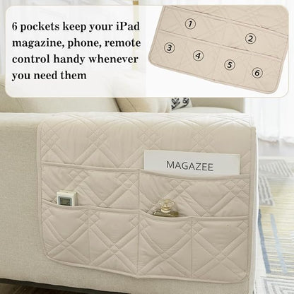 Couch Armrest Organizer Remote Control Holder Bedside Caddy - Image 4