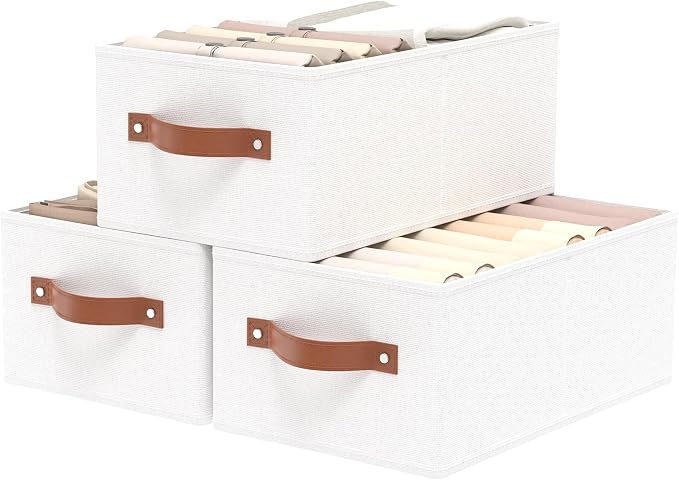 OUTBROS Foldable Wardrobe Organiser, Fabric Storage Bins, Boxes by OUTBROS
