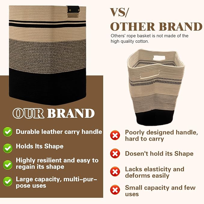 Laundry Hamper, 95L Tall Laundry Basket - Image 5