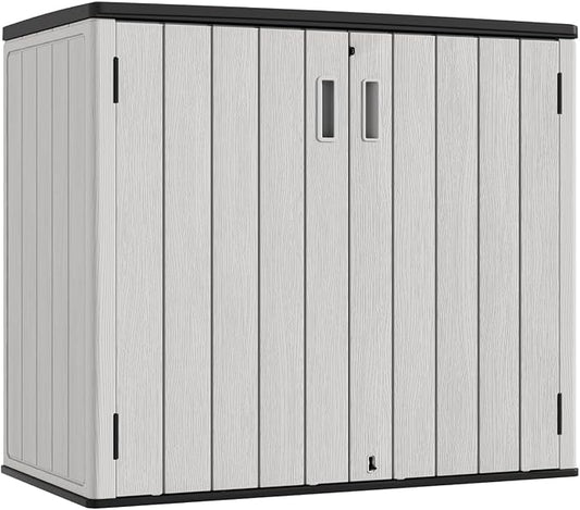 KINYING Outdoor Horizontal Storage Sheds, 37 Cu.ft Outdoor Storage Cabinet by KINYING