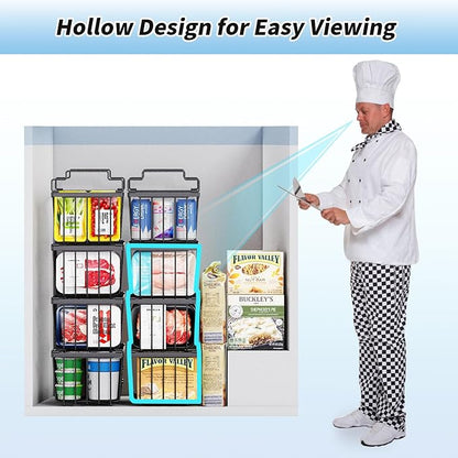 4 Pack Freezer Organizer Bins Suitable - Image 6