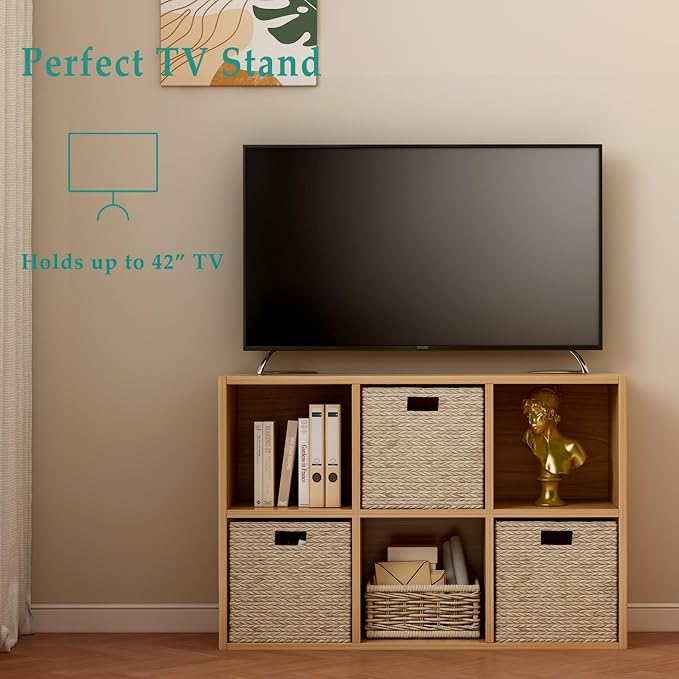 6-Cube Storage Shelf Bookcase - Image 4