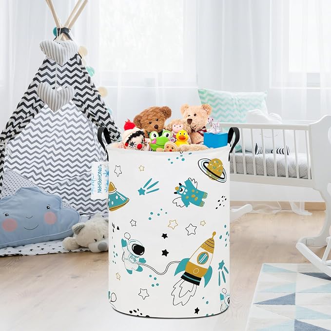 LANGYASHAN Storage Bin, Canvas Fabric Collapsible Organizer Basket - Image 5