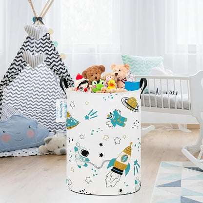 LANGYASHAN Storage Bin, Canvas Fabric Collapsible Organizer Basket - Image 5