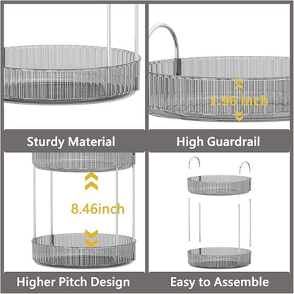360 Rotating Makeup Organizer, 3 Tier Large Capacity Make Up Organizers and - Image 4