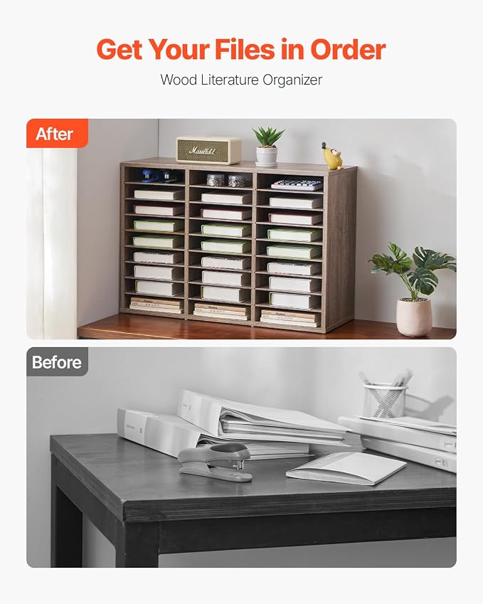 VEVOR Literature Organizer, 27 Compartments Office Mailbox - Image 4