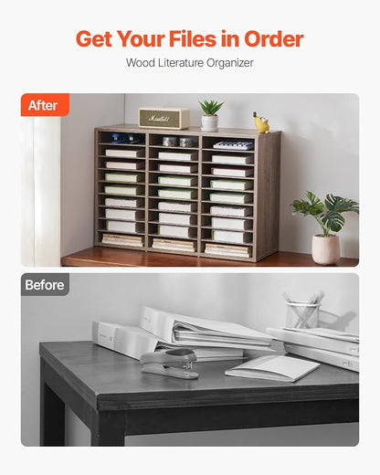 VEVOR Literature Organizer, 27 Compartments Office Mailbox - Image 4