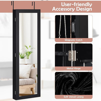 HAPPYGRILL Wall Mounted Jewelry Cabinet - Image 4