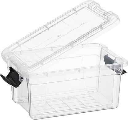 Superio Storage Bins with Lids- 2 Pack, 1.85 Qt Clear Boxes - Image 5