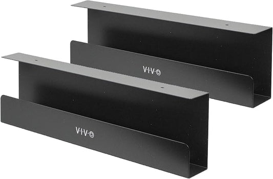 VIVO Under Desk 17 inch Cable Management Trays, Power Strip Holders, Cord by VIVO