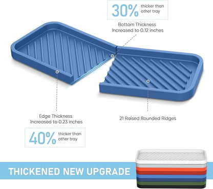 EG-SIPRO Silicone Sponge Holder, Kitchen Sink Organizer Tray, Sponge Caddy Dish - Image 2