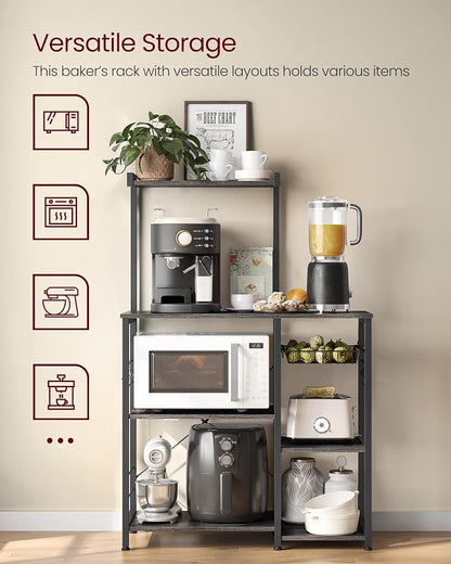 VASAGLE Baker's Rack, Microwave Stand, Kitchen Storage Rack - Image 7