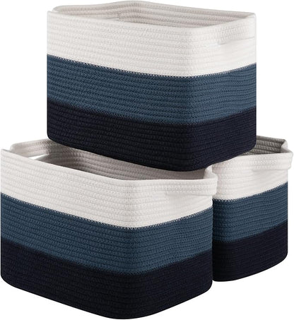 Storage Basket for Organizing, Woven Baskets for Storage, Rectangle Decorative by OIASKET