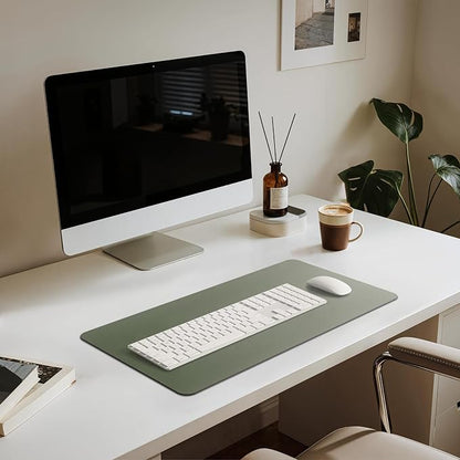 Jotsome Leather Desk Pad Mat, Non-Slip Desk Blotter Pad - Image 4