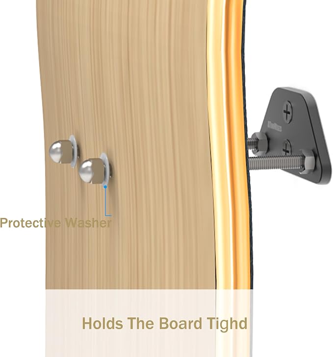 Skateboard Wall Mount Display-Aluminum Ramp Shape Skateboard Deck Wall Mount - Image 4