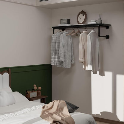 Clothes Rack 42in, Wall Mounted Garment Racks - Image 3
